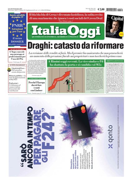 Italia oggi : quotidiano di economia finanza e politica